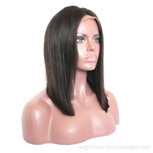 the hot selling 100% human hair 4*4 bob wigs, 150% and 180% density brazilian bob wig